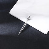 Gothic Sword Studs Earring for Men Stainless Steel Punk Ear Stud