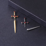 Gothic Sword Studs Earring for Men Stainless Steel Punk Ear Stud