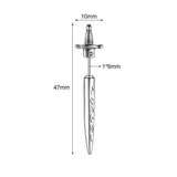 Gothic Sword Studs Earring for Men Stainless Steel Punk Ear Stud