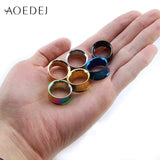 2PC 5-22mm Stainless Steel Ear Tunnels Plugs Flesh Piercing