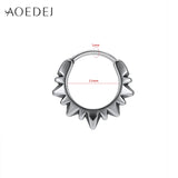 316L Stainless Steel Hoop Earrings for Men Gothic Jewelry