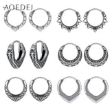 316L Stainless Steel Hoop Earrings for Men Gothic Jewelry