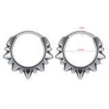 316L Stainless Steel Hoop Earrings for Men Gothic Jewelry