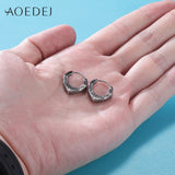 316L Stainless Steel Hoop Earrings for Men Gothic Jewelry