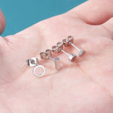 4-9 Pairs Mix Studs Earring Set Zircon Ear Studs Women Gift Ear Piercing