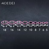 5-18mm Crystal Plugs & Tunnels 16mm Stainless Steel Ear Expander Piercing