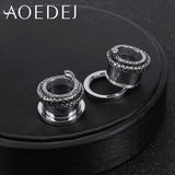 Dragon Tunnel Piercing 8mm 316L Stainless Steel Ear Stretchers Plugs