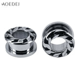 Dragon Tunnel Piercing 8mm 316L Stainless Steel Ear Stretchers Plugs