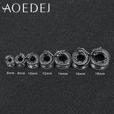 Dragon Tunnel Piercing 8mm 316L Stainless Steel Ear Stretchers Plugs