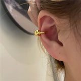 Geometric Round Ear Cuff Minimalist Cartilage Earrings Women Men