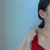 Geometric Flame Stud Earrings Ear Clip Jewelry