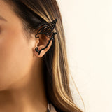 Geometric Flame Stud Earrings Ear Clip Jewelry