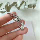Geometric Flame Stud Earrings Ear Clip Jewelry