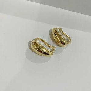 Water Drop Glossy Ear Cuff Clip Earrings for Women