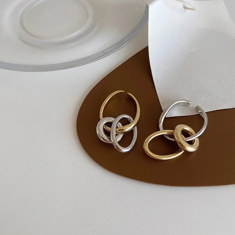 Vintage Metal Geometric Ear Cuff Earrings for Women No Piercings