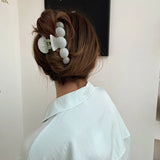 Korea Candy Solid Acrylic Hair Claw Clips Headwear for Women