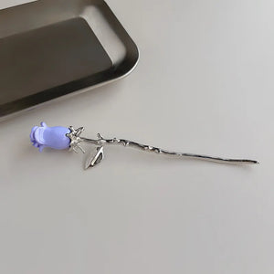 AOMU Purple Rose Hairpins Hair Clip