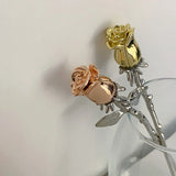 AOMU Purple Rose Hairpins Hair Clip