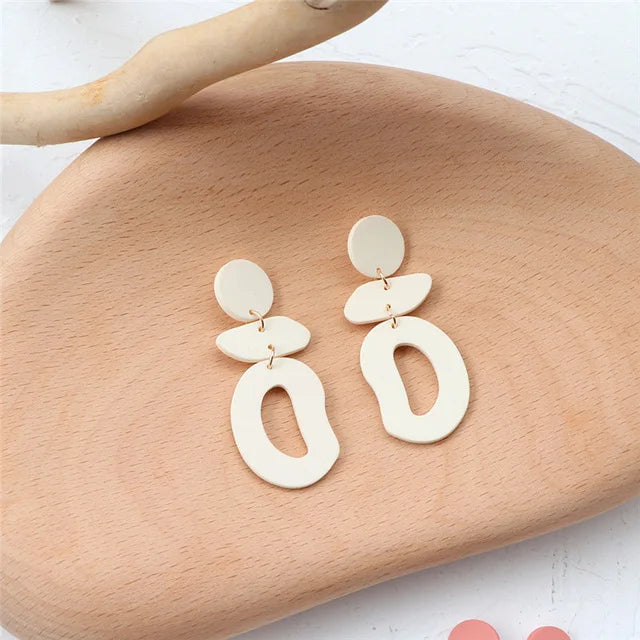 Korea Geometric Acrylic Earrings for Women