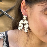 Korea Geometric Acrylic Earrings for Women