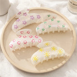 Flower Heart Tulip Sun Acrylic Hair Clip for Women Girls