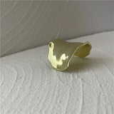French Ins Concave-convex Metal Retro Hairpin for Women