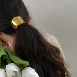 French Ins Concave-convex Metal Retro Hairpin
