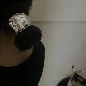 French Ins Concave-convex Metal Retro Hairpin for Women