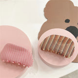 AOMU Hit Pink Acrylic Barrette for Women Girls Hair Clip