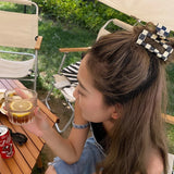 Beige Irregular Geometric Acrylic Hair Claw Clips for Women