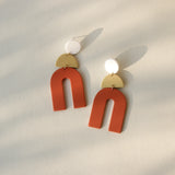 Korea Macaron Gradient Ceramic Clay Colorful Acrylic Dangle Earrings