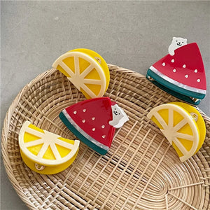 Fruit Acrylic Hair Clip for Women Girls Hairpin
