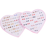 36 Pairs Cartoon Stud Earrings Set Hypoallergenic Jewelry