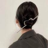 AOMU Metal Love Heart Hair Clip