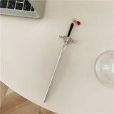 AOMU Punk Silver Geometric Metal Hairpins for Women
