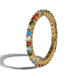 Cubic Zircon Stackable Ring for Women Wedding