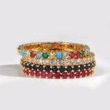 Cubic Zircon Stackable Ring for Women Wedding