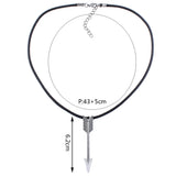 Antique Silver Plated Arrow Pendant Necklace for Women