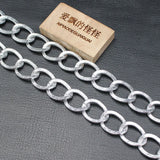 Silver Plated Circle Copper Bezel Set Neck Chain