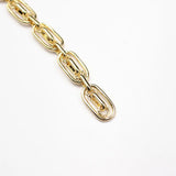 Yellow Plated Copper Chain for DIY Jewelry Making