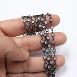 Gunmetal Plated Copper Chain 4mm Paperclip Neck Chain
