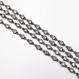 Gunmetal Plated Copper Chain 4mm Paperclip Neck Chain