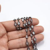 Gunmetal Plated 5x7mm Copper Chain for DIY Necklace Bracelet Making