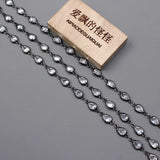 Gunmetal Plated 5x7mm Copper Chain for DIY Necklace Bracelet Making