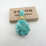 Natural Africa Turquoise Winter Bottle Pendant