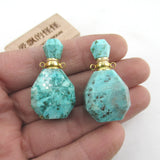 Natural Africa Turquoise Winter Bottle Pendant