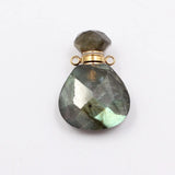 Labradorite Winter Bottle Charms Pendant for DIY Jewelry