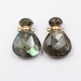 Labradorite Winter Bottle Charms Pendant for DIY Jewelry