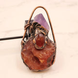 Carnelian Amethyst Bottle Shaped Pendant Charms for Necklace Jewelry