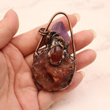 Carnelian Amethyst Bottle Shaped Pendant Charms for Necklace Jewelry